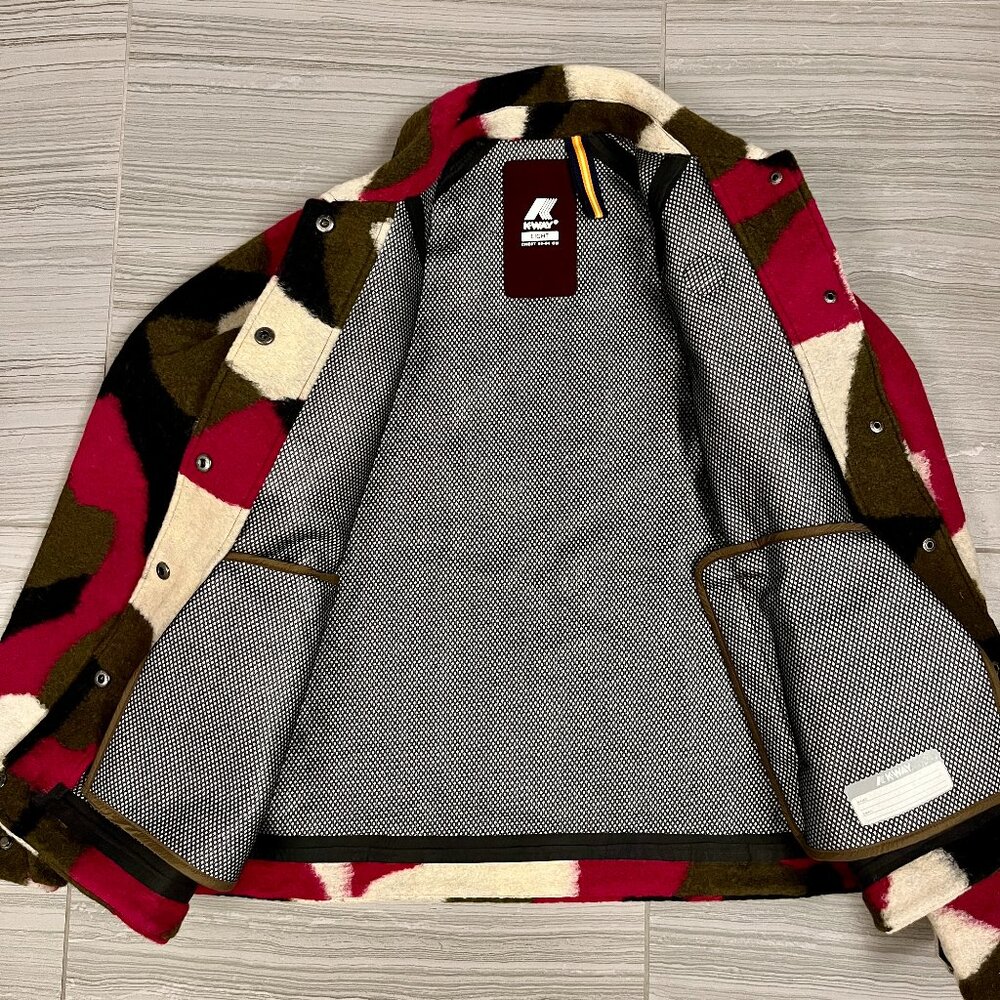 K-way Wool Blend Jacket RARE! - Picture 7 of 8